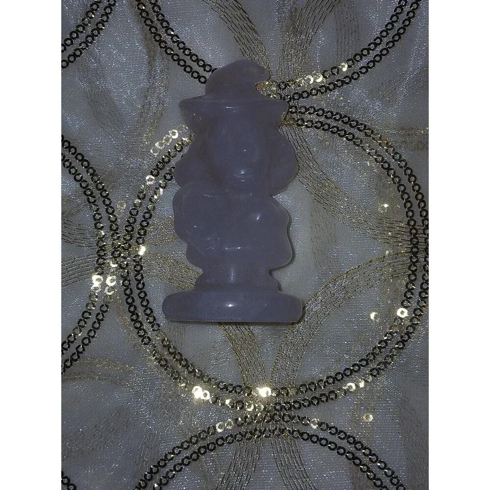 Halloween Movie Character Rose Quartz Crystal Carving